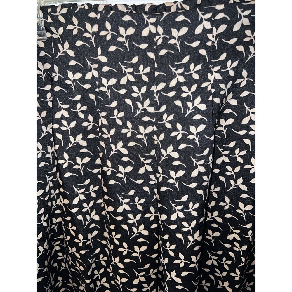 Loft skirt Womens XXL Pull On Leafed pleated Elastic Waist Coastal beachy New - Picture 8 of 10